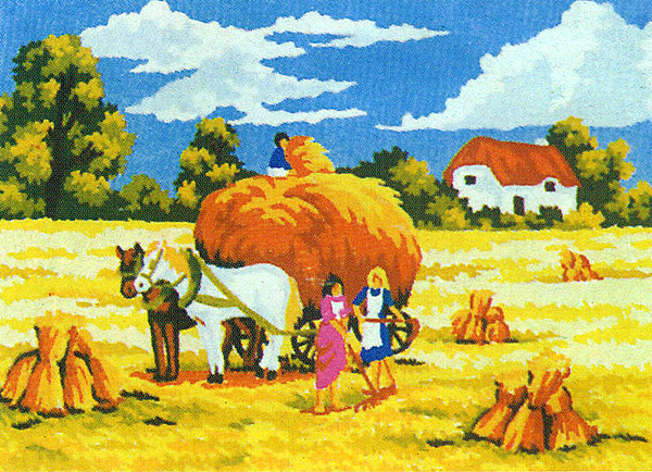 Wheat Harvest - Collection d'Art Needlepoint Canvas