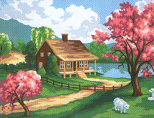 Spring I  - Collection d'Art Needlepoint Canvas