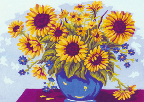 Sunflowers  - Collection d'Art Needlepoint Canvas