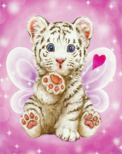 Baby Tiger Kiss  - Collection d'Art Needlepoint Canvas