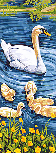 Margot Creations de Paris Needlepoint - Les Petits Cygnes (The Little Swans)