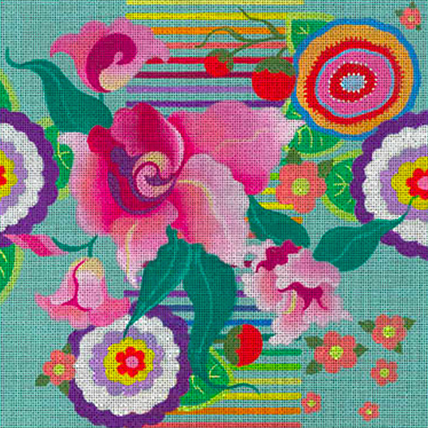 Leigh Designs - Hand-painted Needlepoint Canvases - Guadalajara Collection - Zapopan
