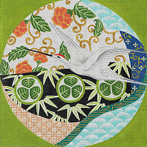 Leigh Designs - Hand-painted Needlepoint Canvases - Imari Collection - Constant  Crane