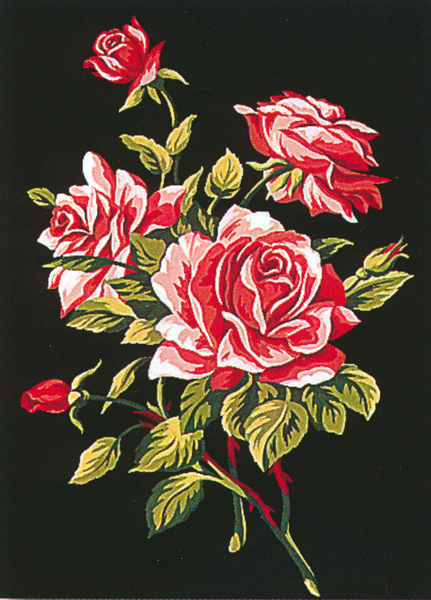 Margot Creations de Paris Needlepoint - Branche de Roses (Branch of Roses)