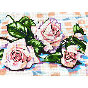 Margot Creations de Paris Needlepoint - The Three Roses by C. Graniou
