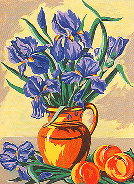 Margot Creations de Paris Needlepoint - Bouquet d'Iris (Bouquet of Irises)