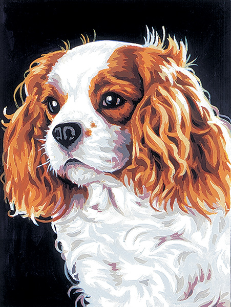 Margot Creations De Paris Needlepoint Le Cavalier King Charles King Charles Spaniel - 