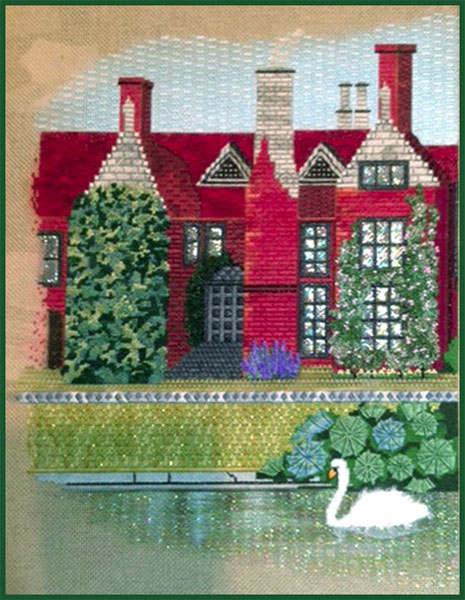 Leigh Designs - Hand-painted Needlepoint Canvases - Manor Born - Ingatestone Manor #2