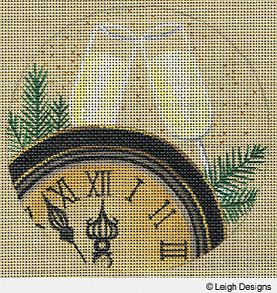 Leigh Designs - Hand-painted Needlepoint Canvases - Holiday Collection - New Year's Eve