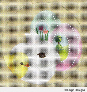 Leigh Designs - Hand-painted Needlepoint Canvases - Holiday Collection - Easter