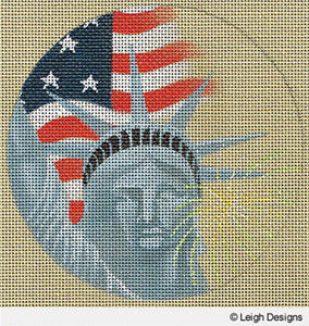 Leigh Designs - Hand-painted Needlepoint Canvases - Holiday Collection - Independence Day