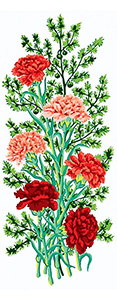 Carnation Arrangement - Collection d'Art Needlepoint Canvas