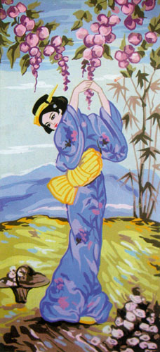 Geisha 3 - Collection d'Art Needlepoint Canvas