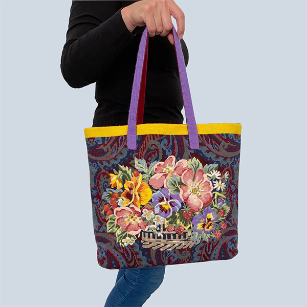 Glorafilia Needlepoint - Granny Squares Bag #2