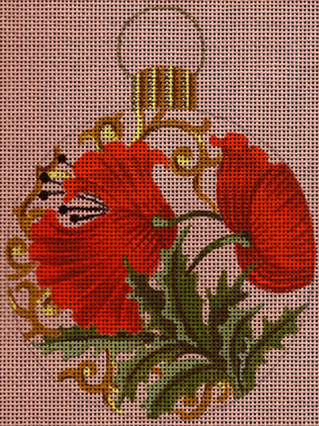Leigh Designs - Hand-painted Needlepoint Canvases - British Dynasty Ornaments - Lancaster