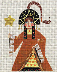 Leigh Designs - Hand-painted Needlepoint Canvases - Winter Maidens - Starshine