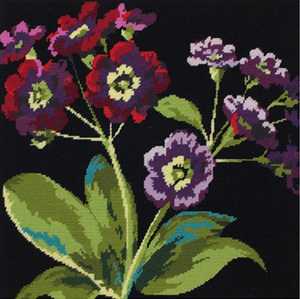 Auricula Needlepoint Cushion/Picture Kit