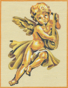 Cherub with Lute Kit