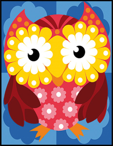 SEG de Paris Needlepoint - Chouette en Fleur (Flower Owl)