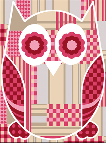 SEG de Paris Needlepoint - Hiboux Patch (Patchwork Owl 2)