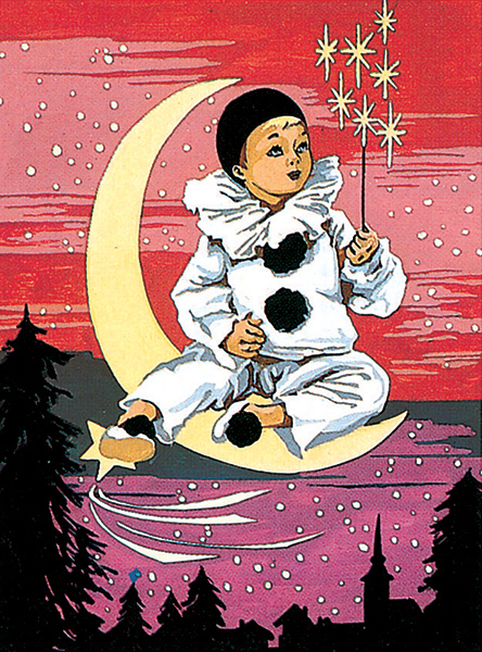 SEG de Paris Needlepoint - Etoiles Magiques (Magic Stars - Little Clown in the Moon) Canvas