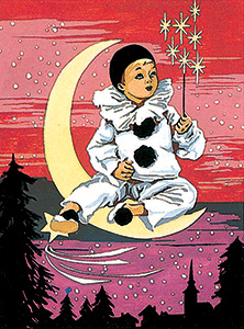 SEG de Paris Needlepoint - Etoiles Magiques (Magic Stars - Little Clown in the Moon) Canvas