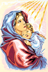 SEG de Paris Needlepoint - Mother and Child Canvas