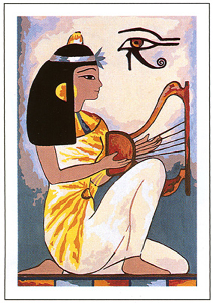 SEG de Paris Needlepoint - Egyptian Lyre Canvas