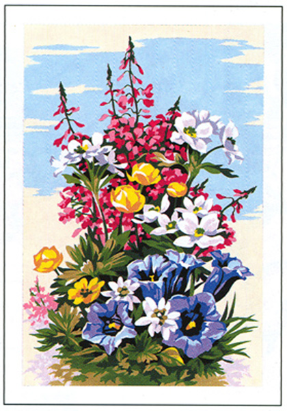 SEG de Paris Needlepoint - Flowers 2 Canvas