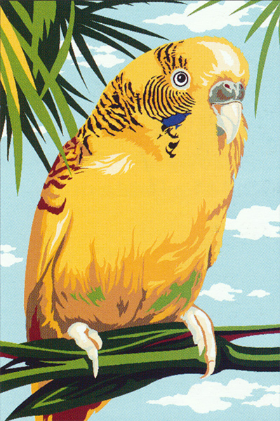 SEG de Paris Needlepoint - La Perruche Canvas (The Parakeet)