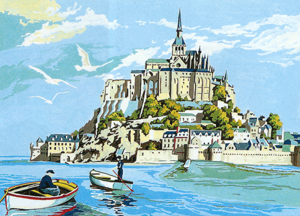 SEG de Paris Needlepoint - Le Mont Saint-Michel (Mount St. Michel) Canvas