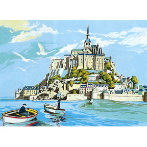 SEG de Paris Needlepoint - Le Mont Saint-Michel (Mount St. Michel) Canvas