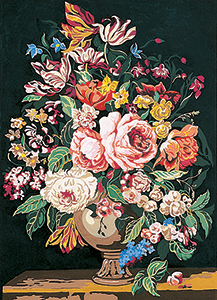 SEG de Paris Needlepoint - Le Vase de Fleurs (A Vase of Flowers) Canvas