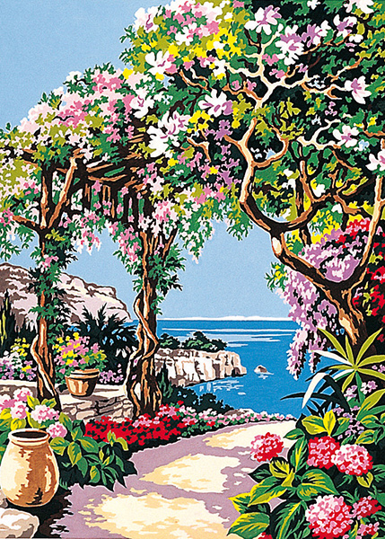 SEG de Paris Needlepoint - Cote d'Azur (Azure Coast) Canvas