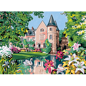 SEG de Paris Needlepoint - Le Castel Fleuri (The Castle Flowers) Canvas