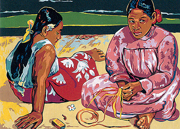 SEG de Paris Needlepoint - Medium Needlepoint Canvases - Femmes de Tahiti (Women of Tahiti by P. Gauguin) Canvas