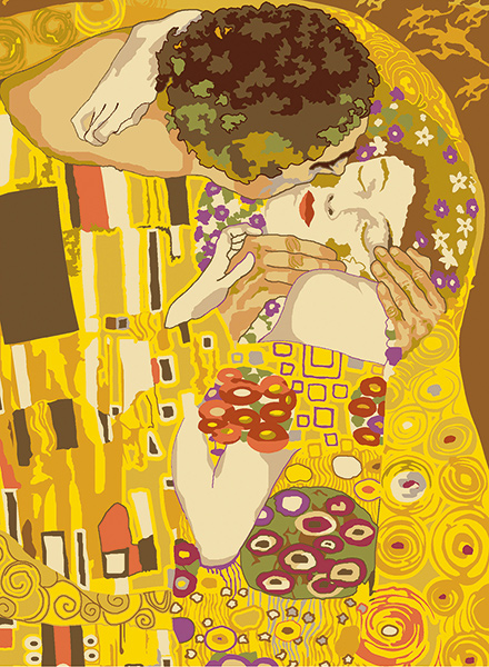 SEG de Paris Needlepoint - Le Baiser d'apres G. Klimt (The Kiss by G. Klimt)