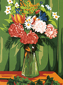 SEG de Paris Needlepoint "The Bouquet" by H. Rousseau