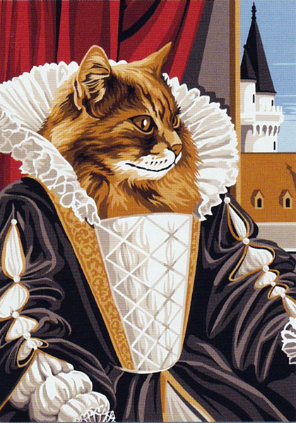 SEG de Paris Needlepoint - Her Feline Highness