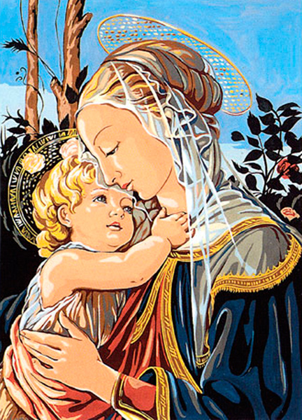 SEG de Paris Needlepoint - Madone d' apres Botticelli (Madonna by Botticelli)