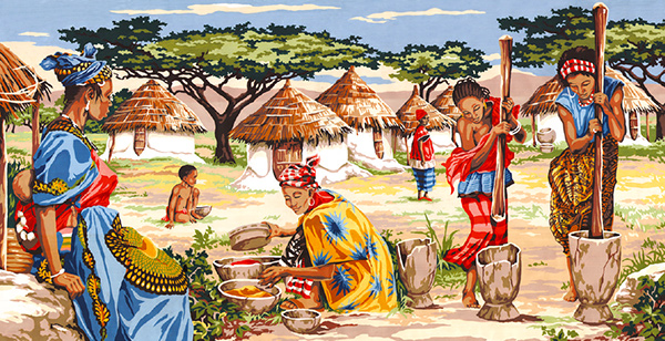 SEG de Paris Needlepoint - Tapestries - (Couleurs d Afrique) Colors of Africa Canvas