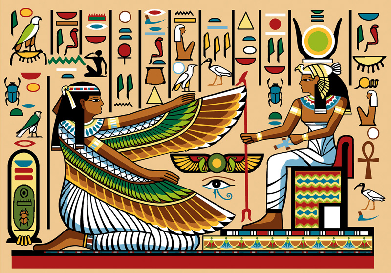 SEG de Paris Needlepoint - Tapestries - Fresque Egyptienne (Egyptian Fresco)