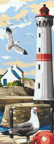 SEG de Paris Needlepoint - Le Phare aux Mouettes (Lighthouse and Seagulls)