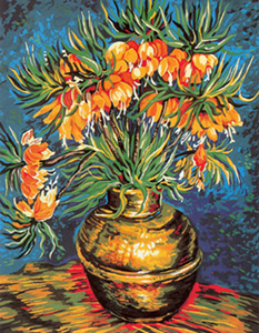 SEG de Paris Needlepoint Fritillaires by Van Gogh Canvas