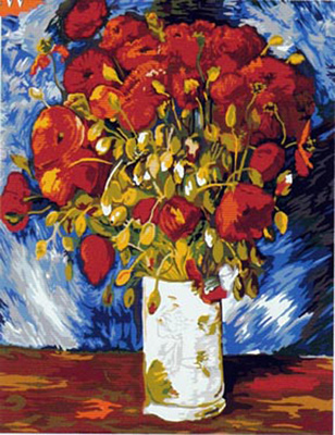 SEG de Paris Needlepoint - Poppies by Van Gogh