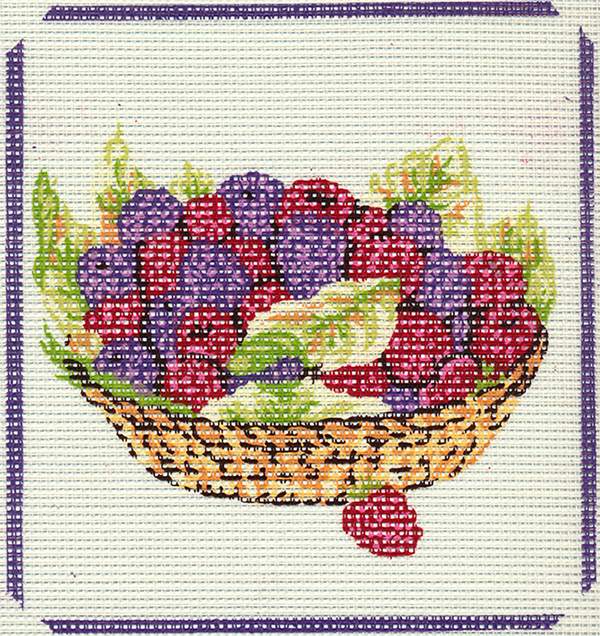 Bowl of Berries - Collection d'Art Needlepoint Canvas