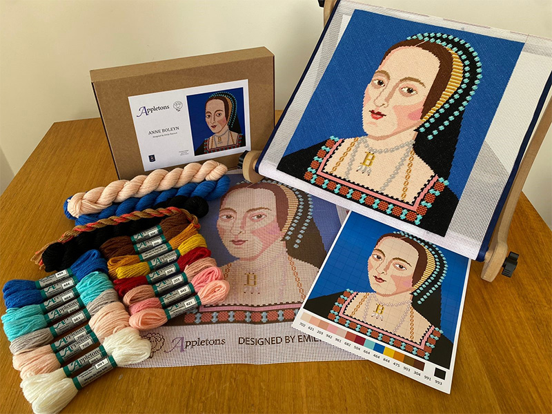 Anne Boleyn Needlepoint Kit from Appletons #2