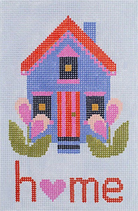 Home Hand Painted Needlepoint Canvas from Abigail Cecile