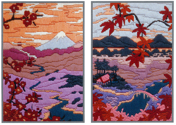 Serenity & Tranquility (Set of 2 designs) Needlepoint Kit from Anchor  (Long Stitch)