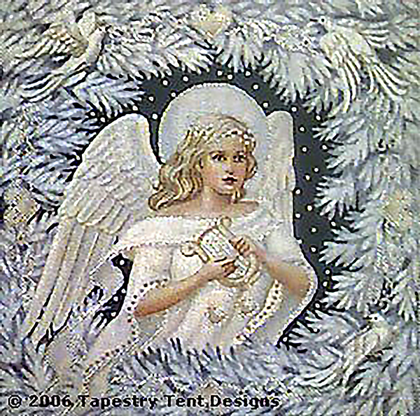Enchanted Angel Needlepoint Cushion/Picture
